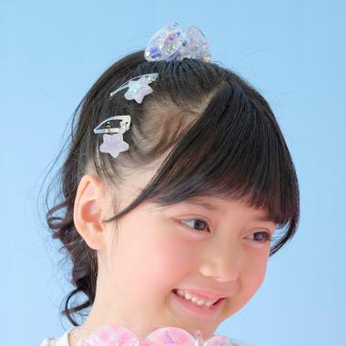 キャンディラッピング　星　ヘアアクセサリーセット