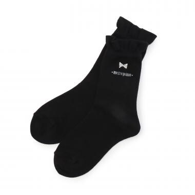 リボンラインストーンつき　ソックス【日本製】