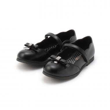 スカラップリボン　バレエシューズ