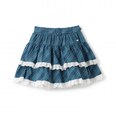 チェックティアード　スカート