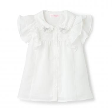 シフォンフリル　ブラウス