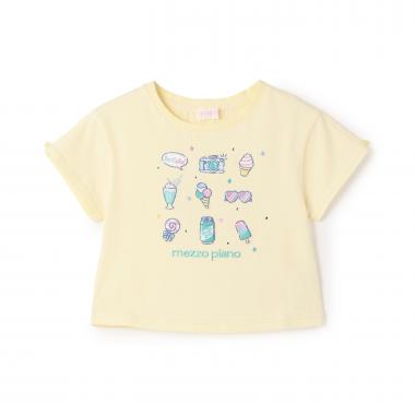 ファンシーポップ刺しゅう　半袖Tシャツ