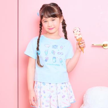 ファンシーポップ刺しゅう　半袖Tシャツ