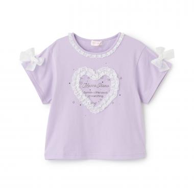 ハートレース　半袖Tシャツ