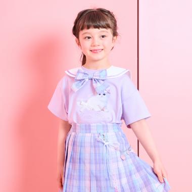 セーラー衿つき　半袖Tシャツ