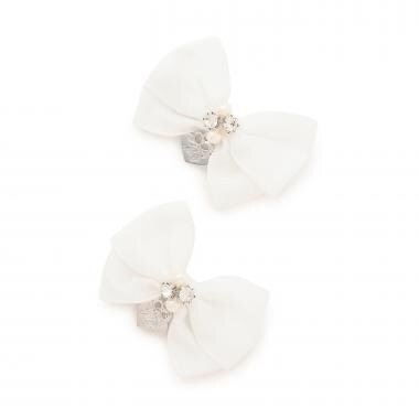 ミニリボン　ヘアクリップ2個セット