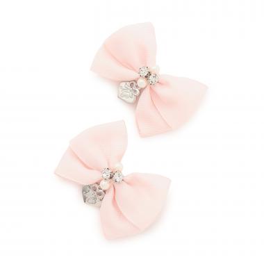 ミニリボン　ヘアクリップ2個セット