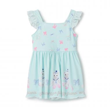 ウサギ・ネコ　航海柄　ワンピース水着