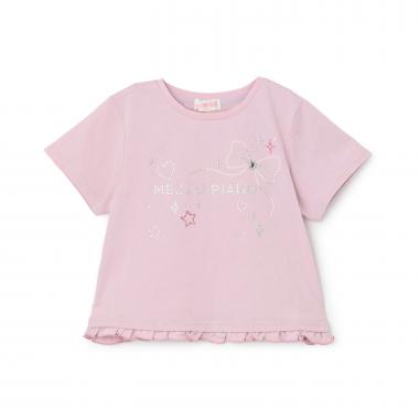 キラキラモチーフロゴ　半袖Tシャツ