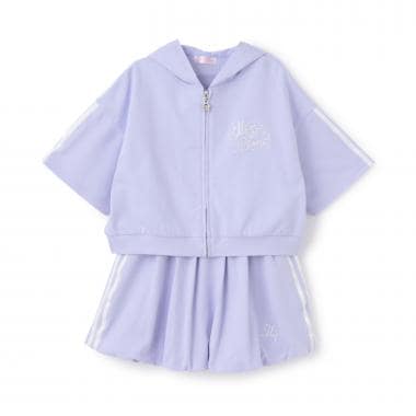 半袖ZIPパーカ＆バルーンスカート　セットアップ【接触冷感】