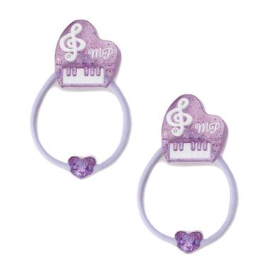 ラメピアノ ヘアポニー2個セット