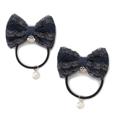 リボンレースヘアポニー