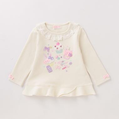 【人気商品再入荷】【直営店で取り扱い無し】 ケーキ刺しゅうTシャツ