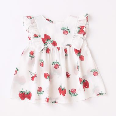 【人気商品再入荷】【直営店で取り扱い無し】苺柄チュニック