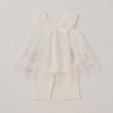 【人気商品再入荷】【直営店で取り扱い無し】ウサギ刺しゅうレース　スーツ