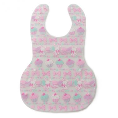 ウサギスイーツ柄お食事スタイ