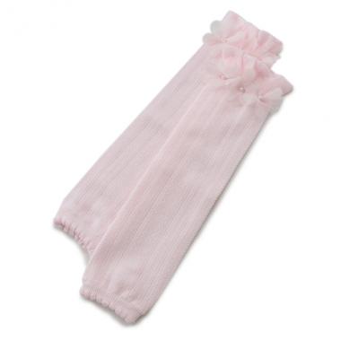 お花フリルレッグウォーマー