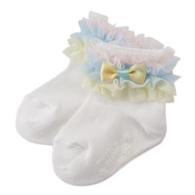 グラデーションフリルリボンソックス