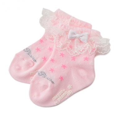 星柄レースフリルソックス