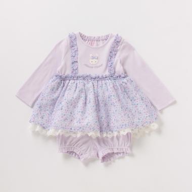 ウサギ刺しゅう切り替えTシャツ×ブルマセット