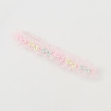 リボンいっぱいレースヘアバンド