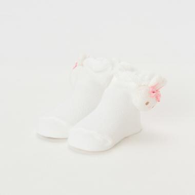 ウサギマスコットつきカップソックス