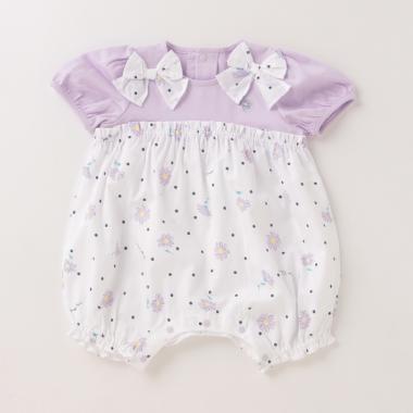 マーガレット柄ロンパース