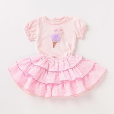 アイスロンパース＆フリルスカートセット