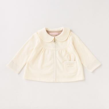 ウサギ耳カットソージップカーディガン