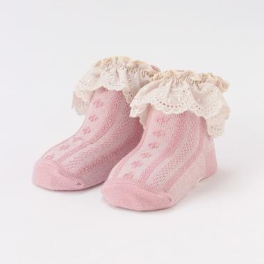 綿レースソックス 【日本製】