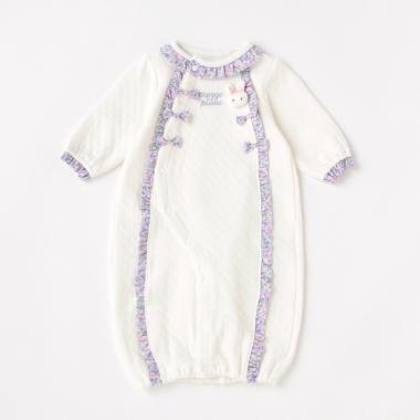 ウサギマスコットつきフリルリボン2wayオール