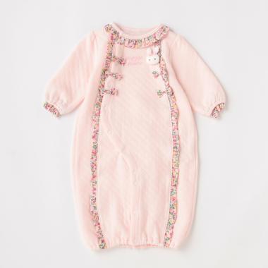 ウサギマスコットつきフリルリボン2wayオール