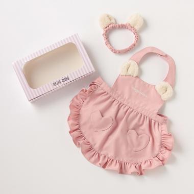 クマ耳エプロン＆ヘアバンドセット