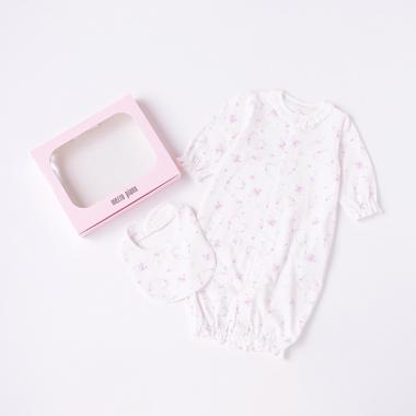 オリジナルBOXつき花ウサギ柄2wayオール＆スタイセット