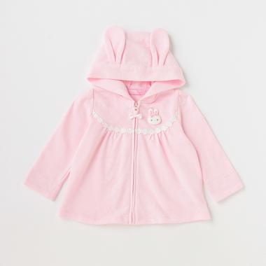 ウサギマスコットつきウサ耳パーカ