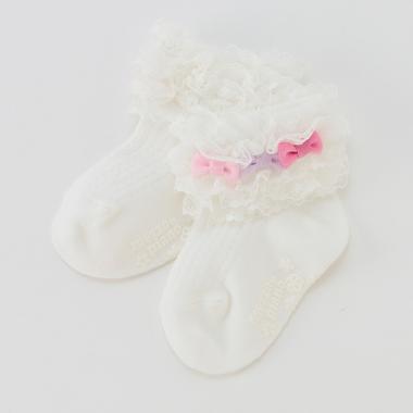 レースリボン　ソックス【日本製】