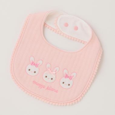 ウサギアップリケ　キルトジャガードスタイ