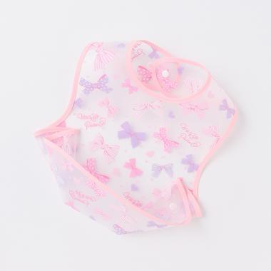 リボン柄　お食事スタイ【日本製】