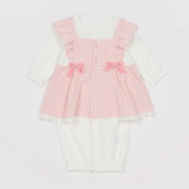 千鳥柄カットジャガードチュニック　2wayオール