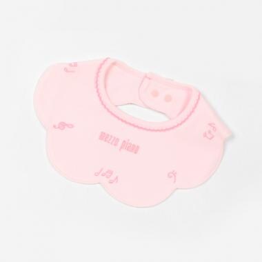 音符刺繍スカラップスタイ