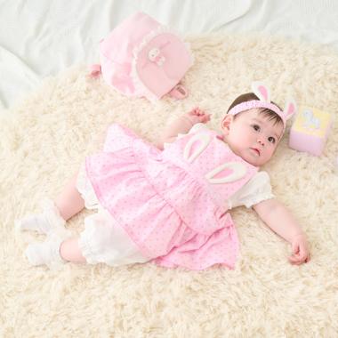 【BOX付】オリジナルボックスつきうさ耳エプロン＆ヘアバンドセット