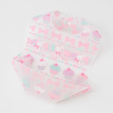 ウサギスウィーツ柄　お食事スタイ【日本製】