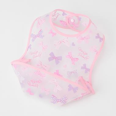 リボン柄　お食事スタイ【日本製】