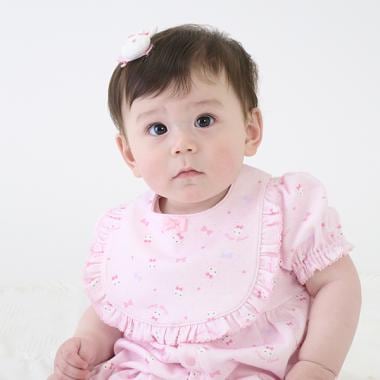 ウサギリボン柄　スタイ