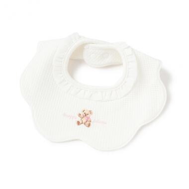 くま・うさぎ刺しゅう　スタイ