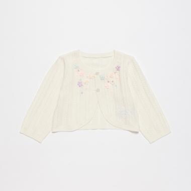 ☆リボン刺繍ニットボレロ