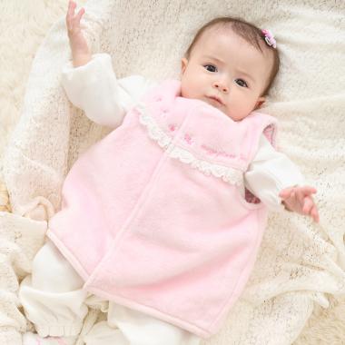 バラ刺しゅう　ボアベスト