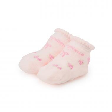 バラ柄　ソックス