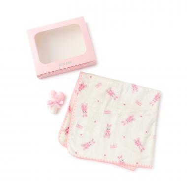 【BOX付】ブランケット＆ハートステッキラトル　セット