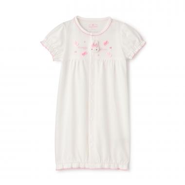 ウサギマスコット付　半袖2wayオール